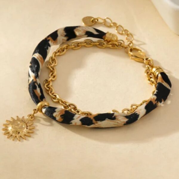 3 Braclet Léopart & Soleil