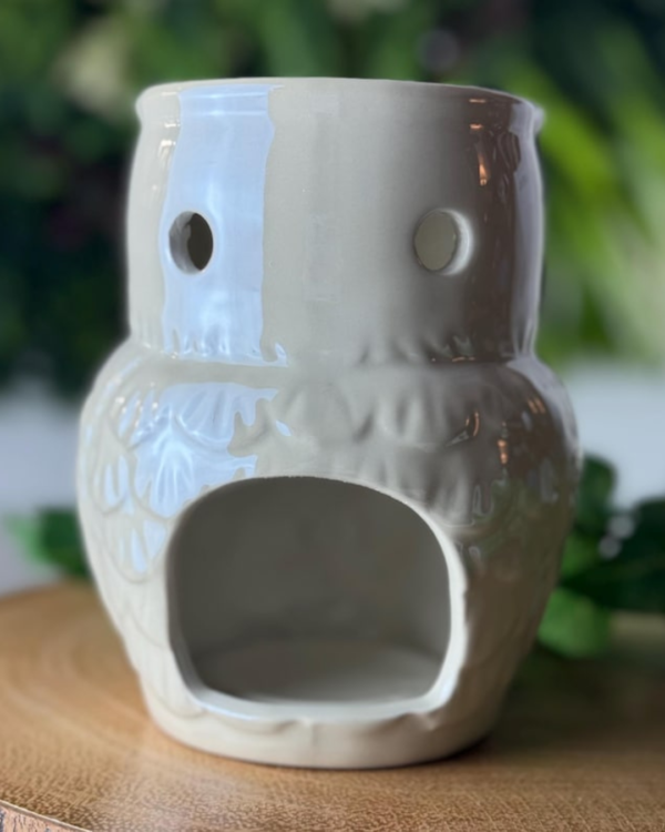 🦉 Brûleur pour Fondant Parfumé – Chouette Décorative