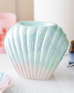 Design sans titre (5) 🐚 Brûleur pour Fondant Parfumé – Coquillage irisée